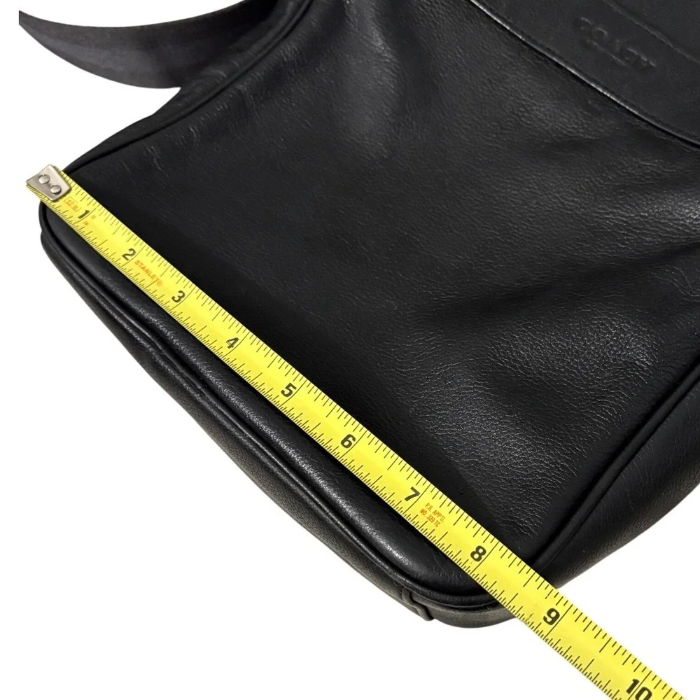 Coach black leather
